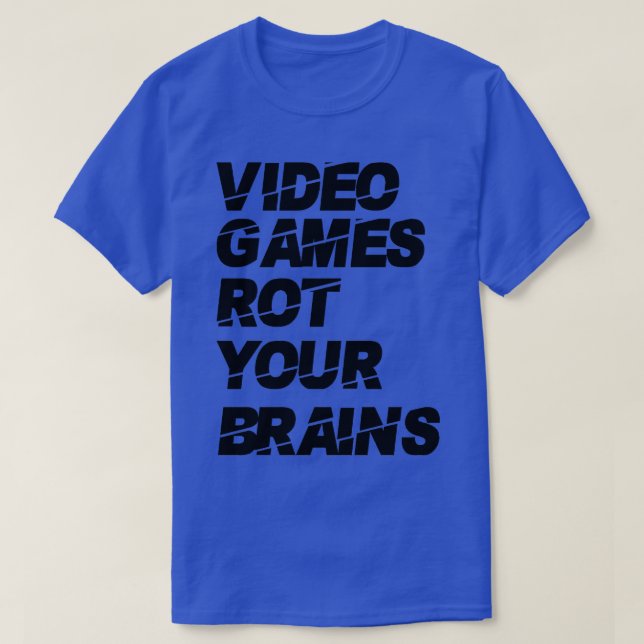 Camiseta Videos games apodrecem seus cérebros 19 (Frente do Design)