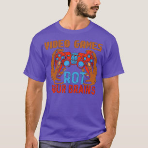 Camiseta videos games apodrecem seus cérebros 20
