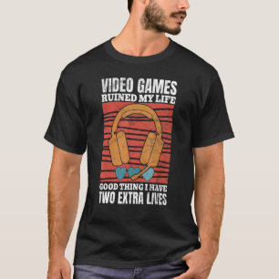 Camiseta Videos games arruinaram meu console de vídeo cláss