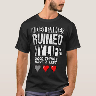 Camiseta Videos games arruinaram minha vida