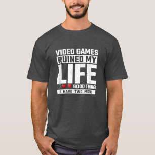 Camiseta Videos games Arruinaram Minha Vida Bem Eu Tenho Do