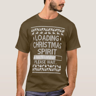 Camiseta Videos games Carregando Espírito de Natal Por Favo