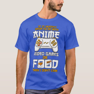 Camiseta Videos games de anime Comida Sushi Jogos Merch Ota