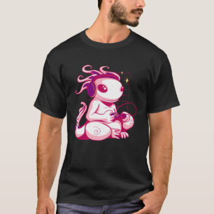 Camiseta videos games de gamer axolotl