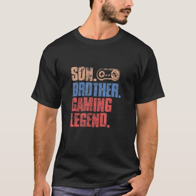 Camiseta Videos games de jogadores de legenda do Son Brothe (Frente)