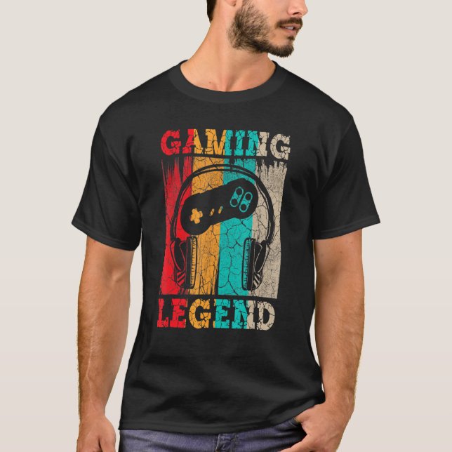 Camiseta Videos games De Jogadores De Legenda Para Jogos Ra (Frente)