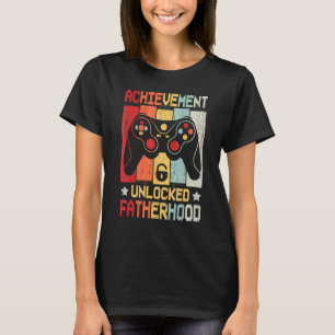 Camiseta Videos games de paternidade desbloqueados da Mens