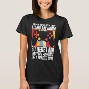 Camiseta Videos games De Vez Em Quando Deixo Meu Quarto Gam