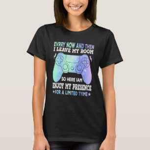 Camiseta Videos games De Vez Em Quando Deixo Meu Quarto Gam