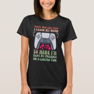 Camiseta Videos games De Vez Em Quando Deixo Meu Quarto Gam