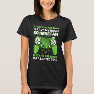 Camiseta Videos games De Vez Em Quando Deixo Meu Quarto Gam
