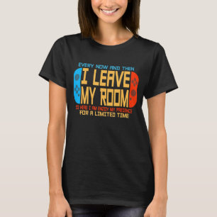 Camiseta Videos games De Vez Em Quando Deixo Meu Quarto Gam