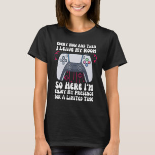 Camiseta Videos games De Vez Em Quando Deixo Meu Quarto Gam