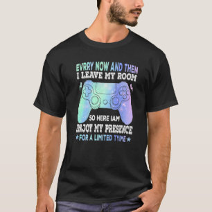 Camiseta Videos games De Vez Em Quando Deixo Meu Quarto Gam