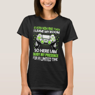 Camiseta Videos games De Vez Em Quando Deixo Meu Quarto Gam