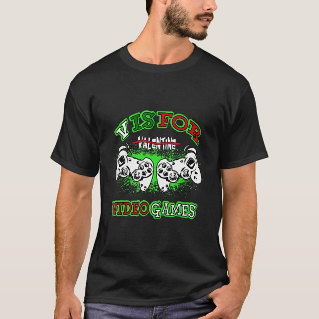 Camiseta Videos games Dia Dos Namorados Para Crianças 3 (Frente)