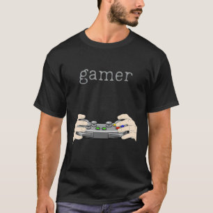 Camiseta Videos games divertidos Mãos dos Jogadores Seguran