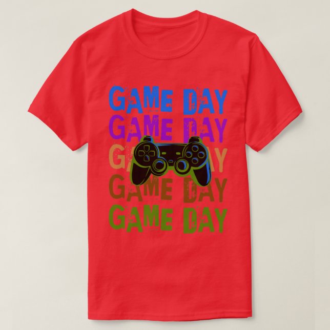 Camiseta Videos games do dia do jogo (Frente do Design)