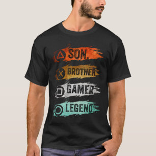 Camiseta Videos games Engraçados De Vintage Para Meninos, I