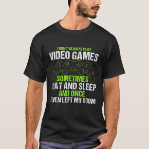 Camiseta Videos games Engraçados Jogando Jogo Crianças Pres