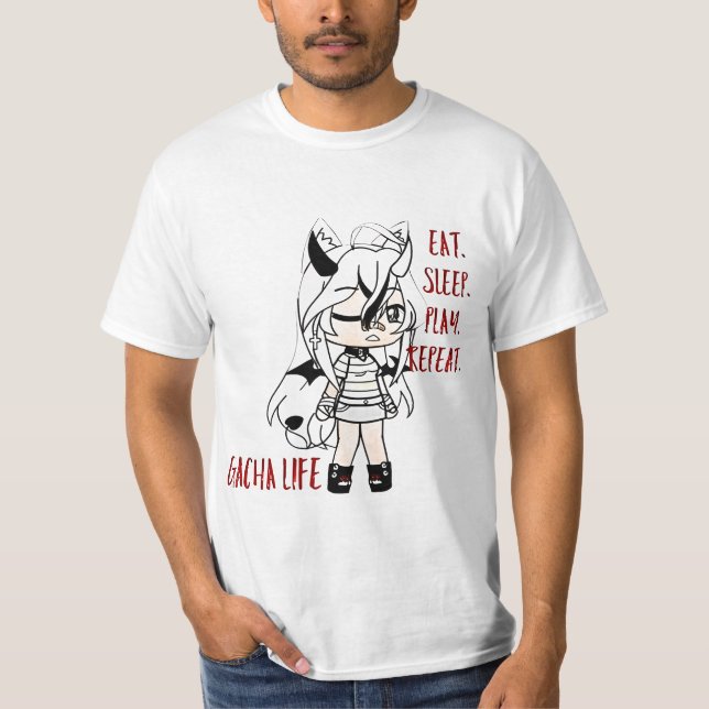 Camiseta videos games gacha (Frente)