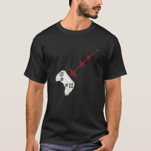 Camiseta Videos games Legal Gamer Heartbeat Jogos Vintage 2