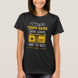 Camiseta Videos games Mais Antigos Jogadores Irmãs Correspo
