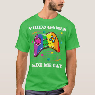 Camiseta Videos games me fizeram Gay Gaymer Gama de Gay do