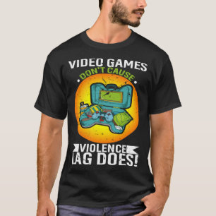 Camiseta Videos games não causam atraso de violência faz ví