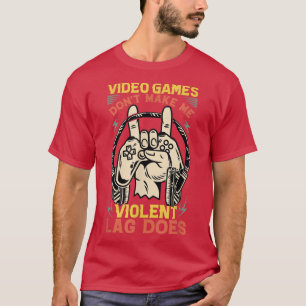 Camiseta Videos games não me fazem violentar latência faz s