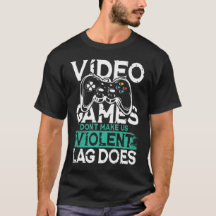 Camiseta Videos games não nos fazem perder a violência