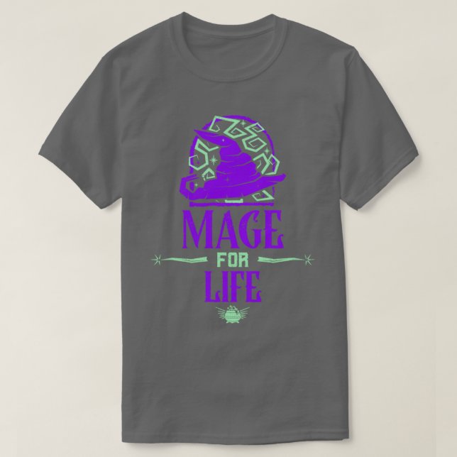 Camiseta Videos games Roleplayer RPG MORPG Mage Gaming (Frente do Design)