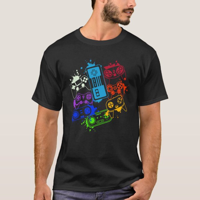 Camiseta Videos games Vídeo Jogadores Mulheres (Frente)