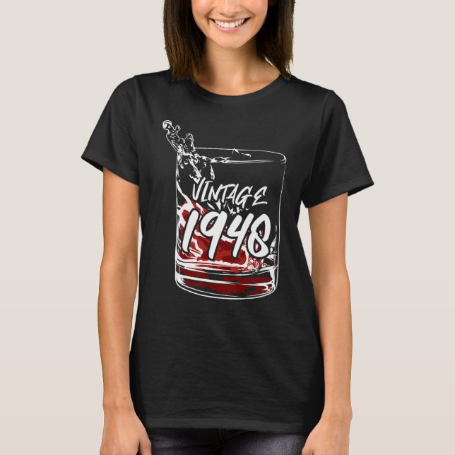 Camiseta Vidro Com Vintage 1948 (Frente)