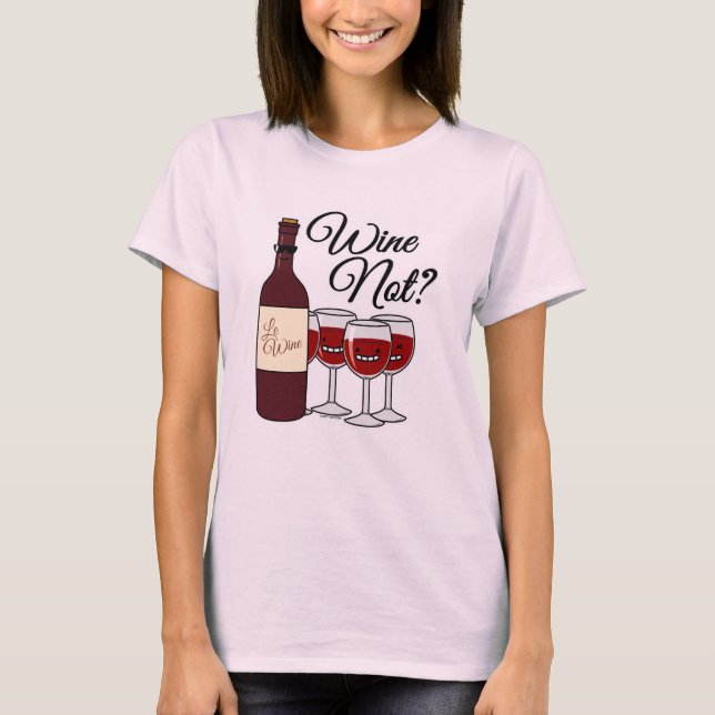 Camiseta Vidro da rosa vermelha pinot do álcool das uvas do (Frente)