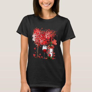 Camiseta Vidro de Árvore Dia de os namorados Engraçado Bebe