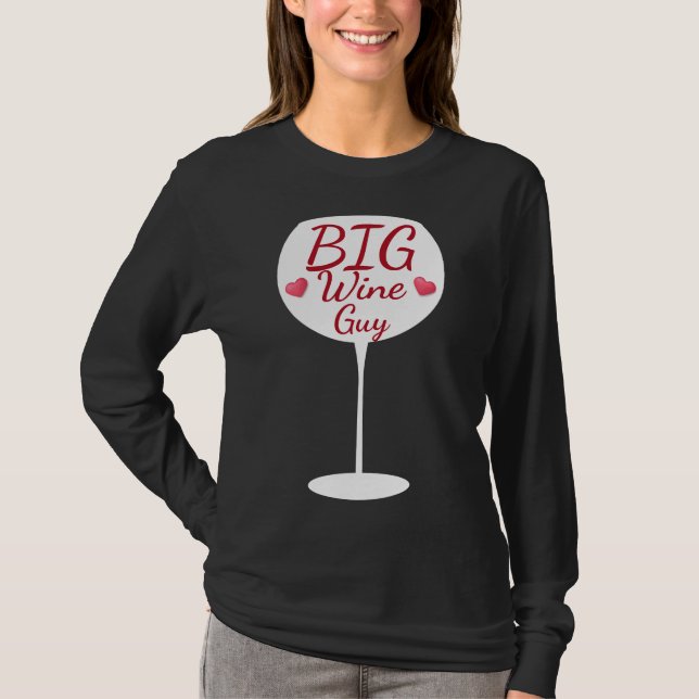 Camiseta Vidro de Cara de Vinho Grande Típico (Frente)