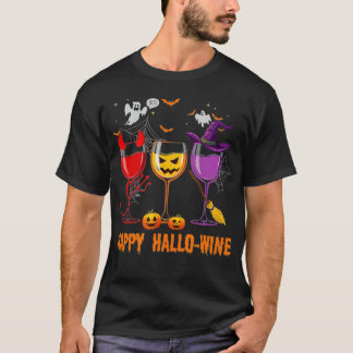 Camiseta Vidro de Dia de as Bruxas engraçado Feliz de Alho