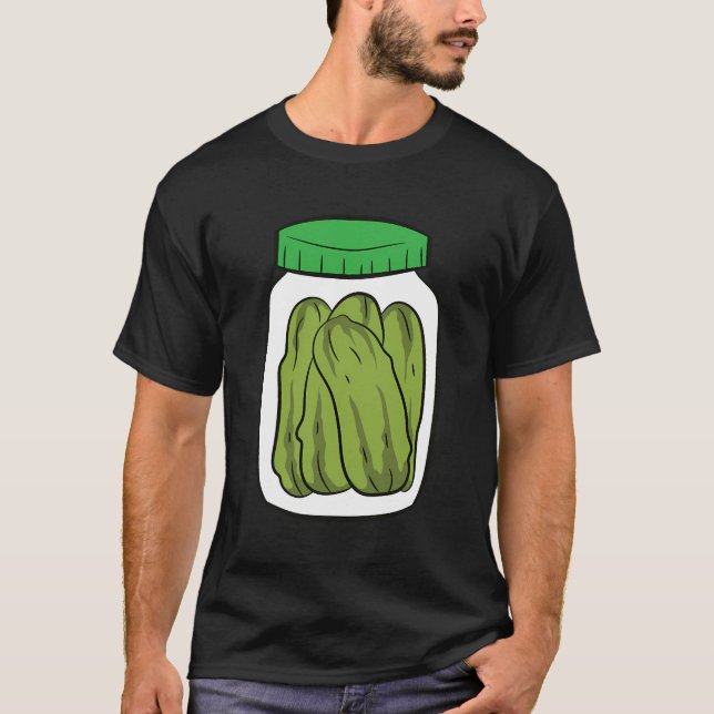 Camiseta Vidro De Picles Picles Picles Picles Piles Jar Lov (Frente)
