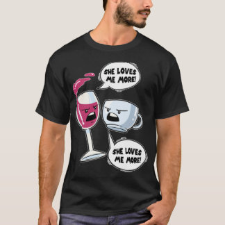 Camiseta Vidro de vinho ou café Café Café Café Café Café Co