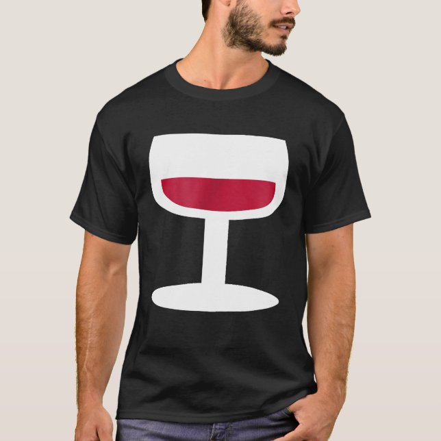 Camiseta Vidro de vinho tinto (Frente)
