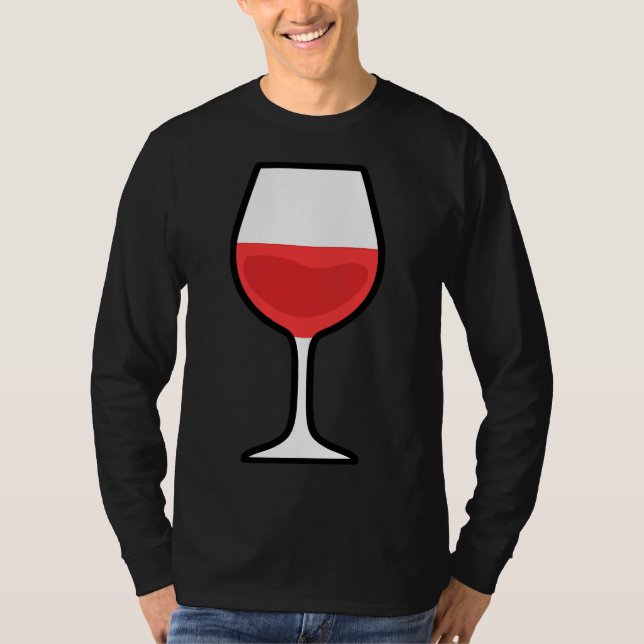 Camiseta Vidro Do Vinho Tinto Vinho Vinho Vinho Vinho Fábri (Frente)