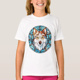 Camiseta Vidro Estreito Cachorro Siberiano Husky