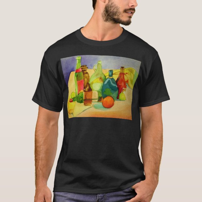 Camiseta Vidro Frasco Aquarela (Frente)