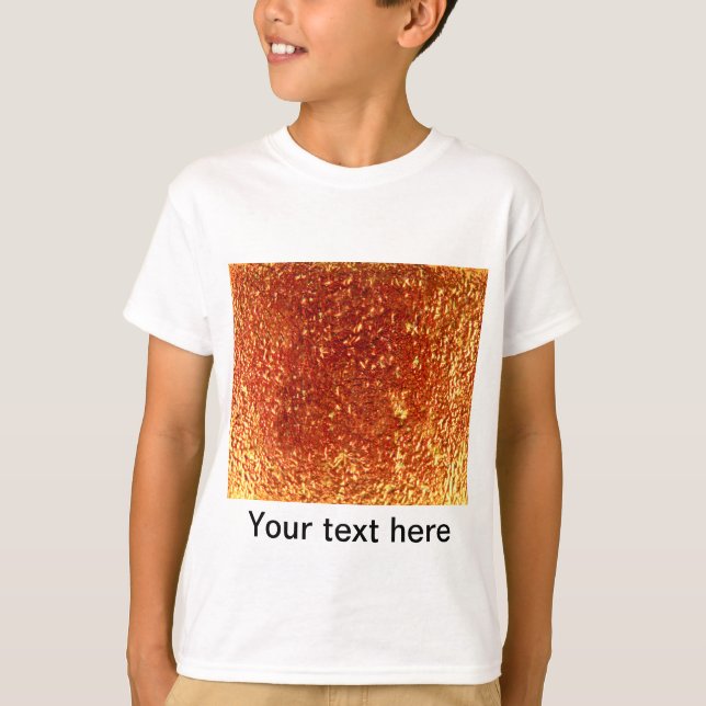 Camiseta Vidro fundido dourado (Frente)