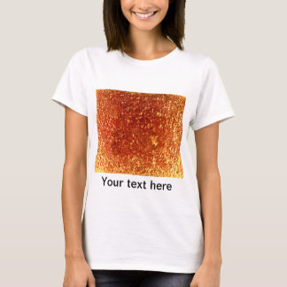 Camiseta Vidro fundido dourado