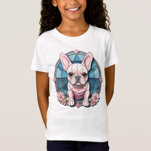 Camiseta Vidro Maçã Francês Bonito Pastel Manchado (Frente)