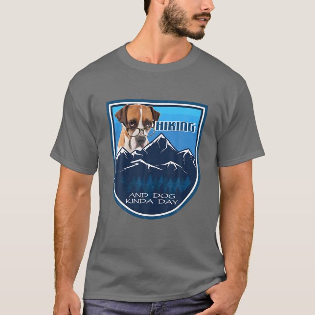Camiseta Vidros De Boxin Do Dia De Cachorro E Cachorro (Frente)