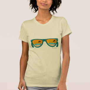 Camiseta Vidros de sol ilustrados por batedura