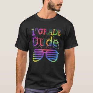 Camiseta Vidros Tie Dye Da Classe 1rua De Volta À Escola B